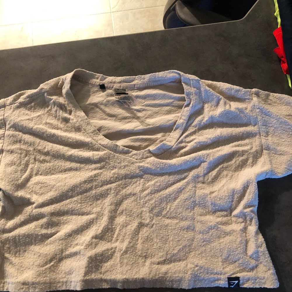 Short sleeve crop Gymshark women’s towel shirt